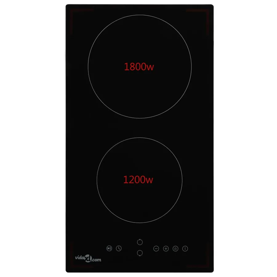 Plaque de cuisson Céramique 2 brûleurs Contrôle tactile 3000 W - 2