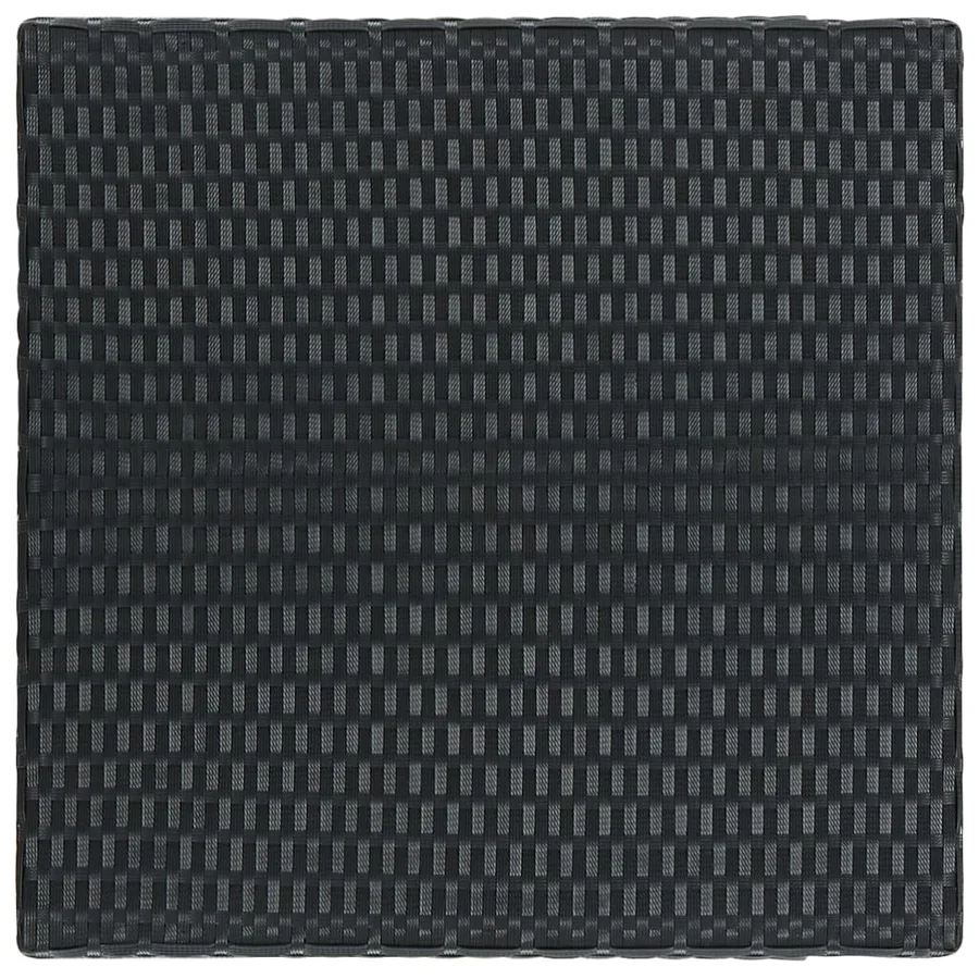 Ensemble de bar de jardin 3 pcs et coussins Résine tressée Noir - 5