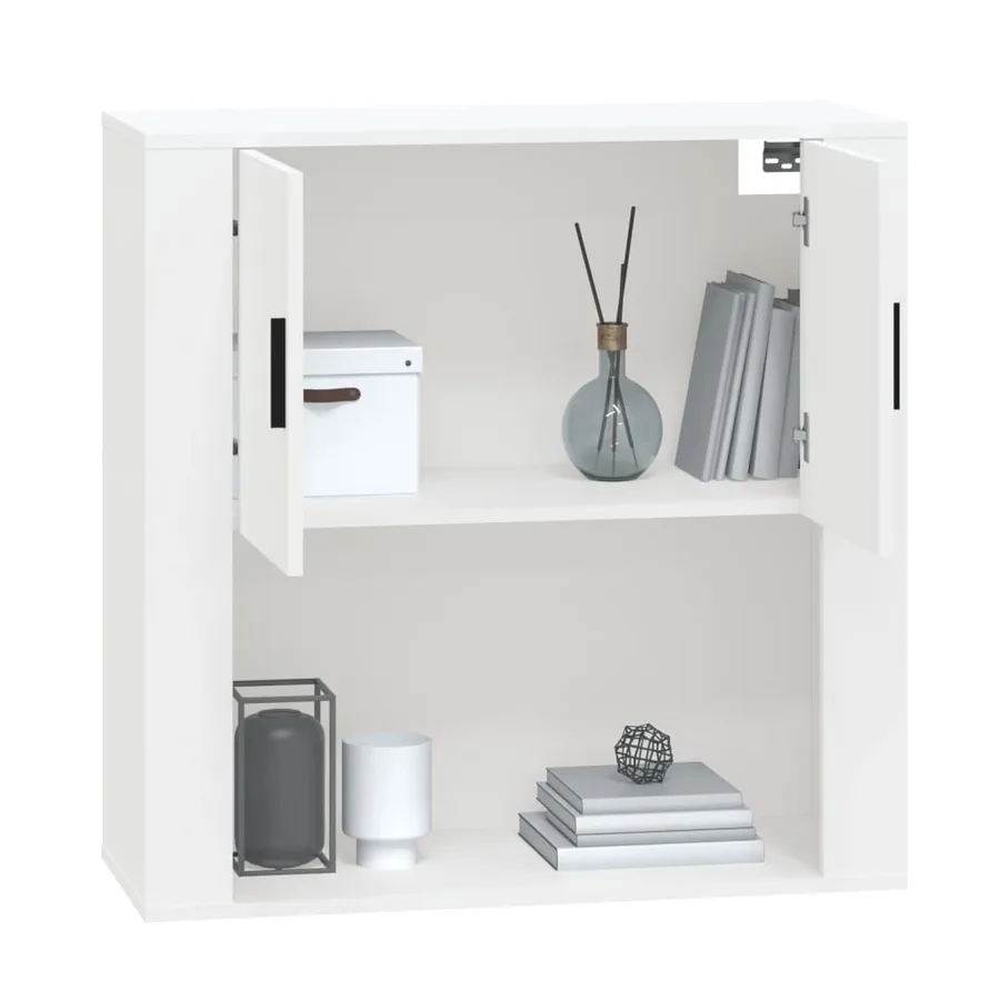 Armoire murale Blanc 80x33x80 cm Bois d'ingénierie - 10