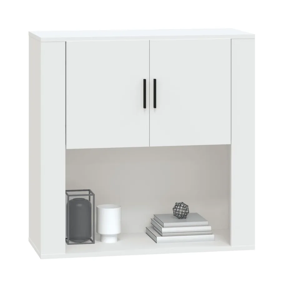 Armoire murale Blanc 80x33x80 cm Bois d'ingénierie - 11