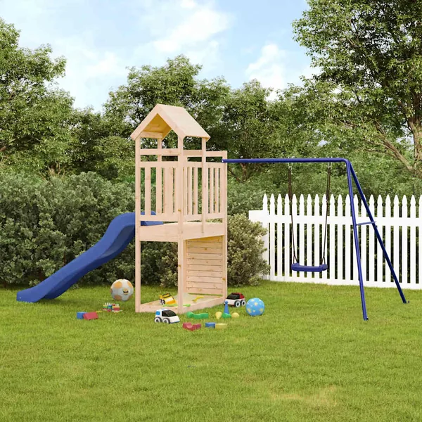 Aire de jeux d'extérieur bois de pin massif