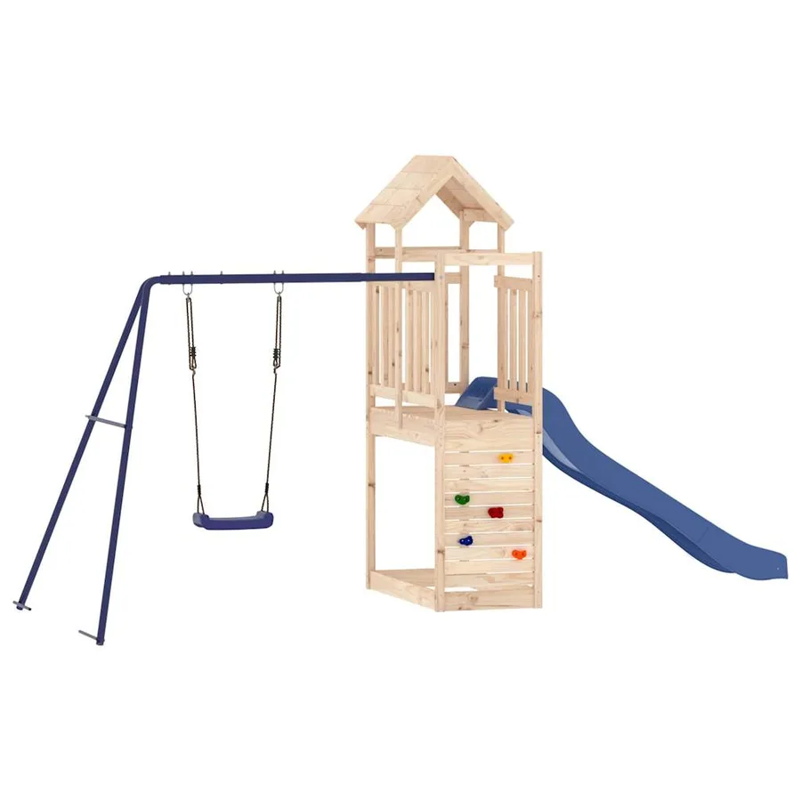 Aire de jeux d'extérieur bois de pin massif - 3