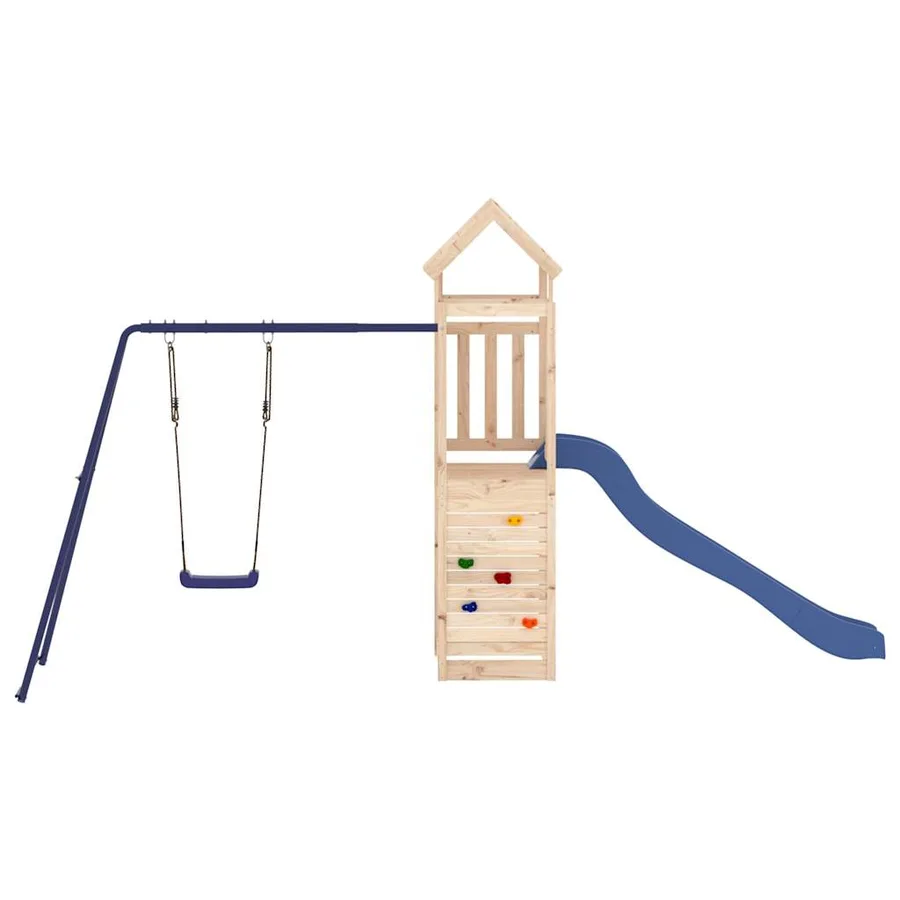 Aire de jeux d'extérieur bois de pin massif - 4