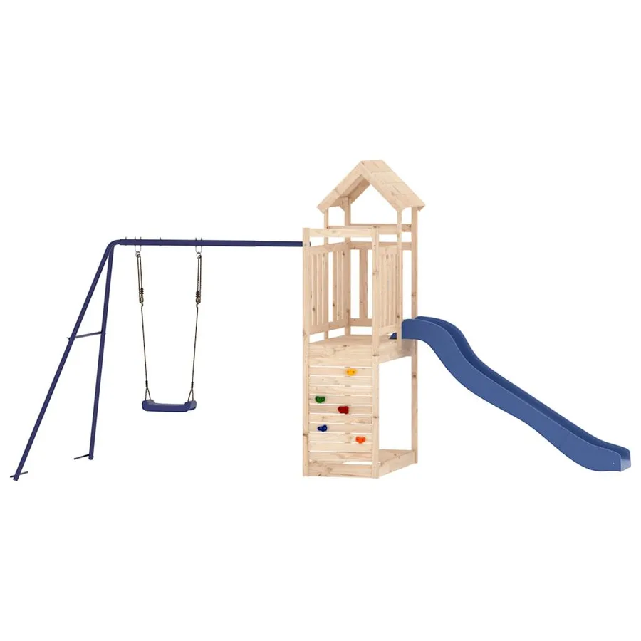 Aire de jeux d'extérieur bois de pin massif - 5