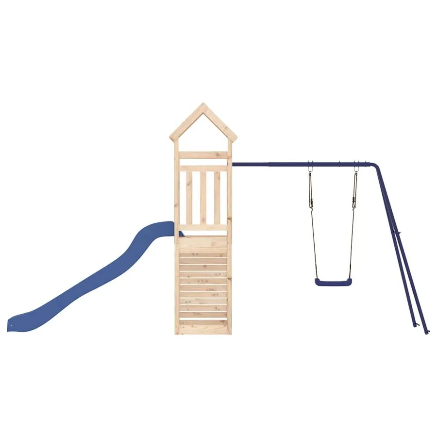 Aire de jeux d'extérieur bois de pin massif - 7