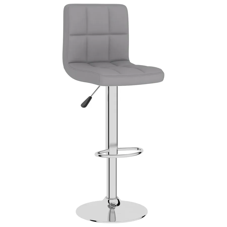 Tabourets de bar lot de 2 gris clair tissu - 3