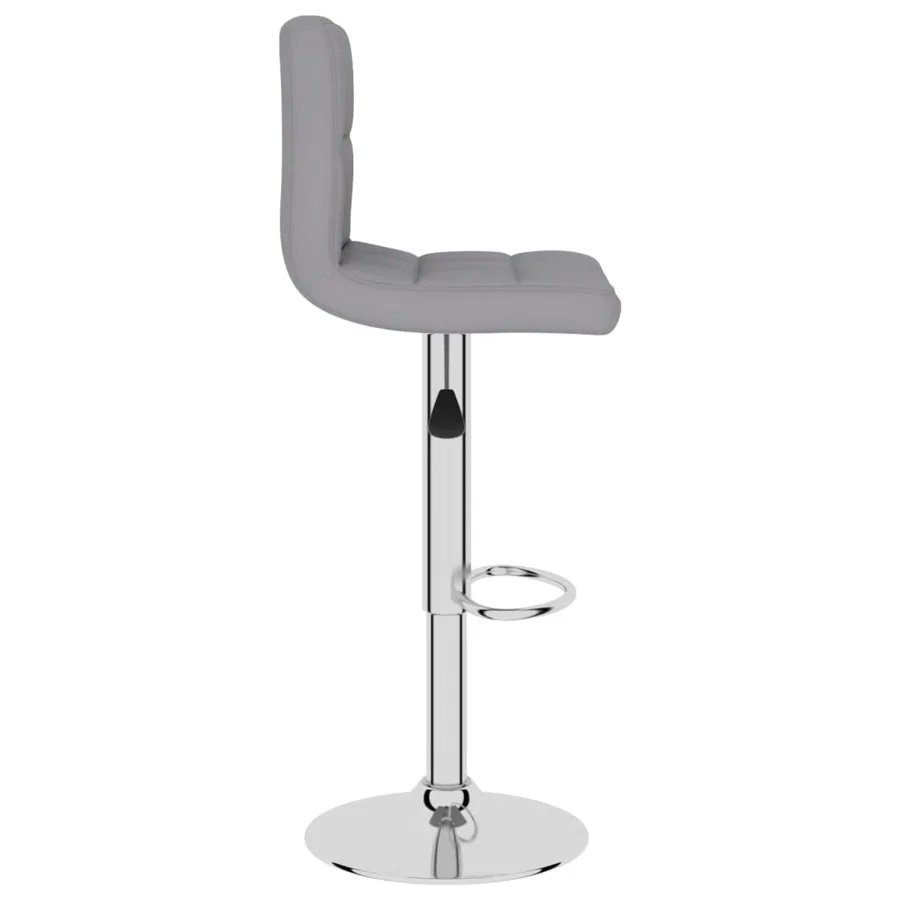 Tabourets de bar lot de 2 gris clair tissu - 5