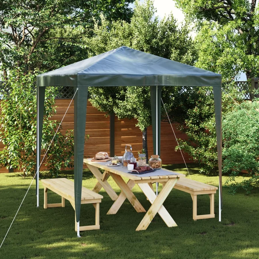 Tente de réception professionnelle 2x2 m Vert