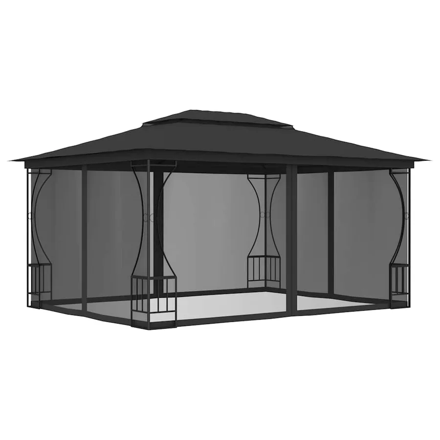 Tonnelle avec moustiquaire 300x400x265 cm Anthracite - 2