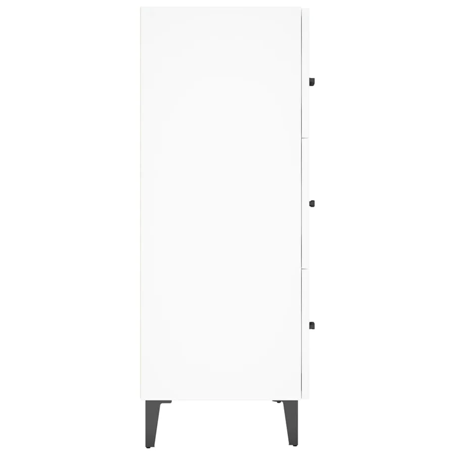 Buffet blanc 69,5x34x90 cm bois d'ingénierie - 7