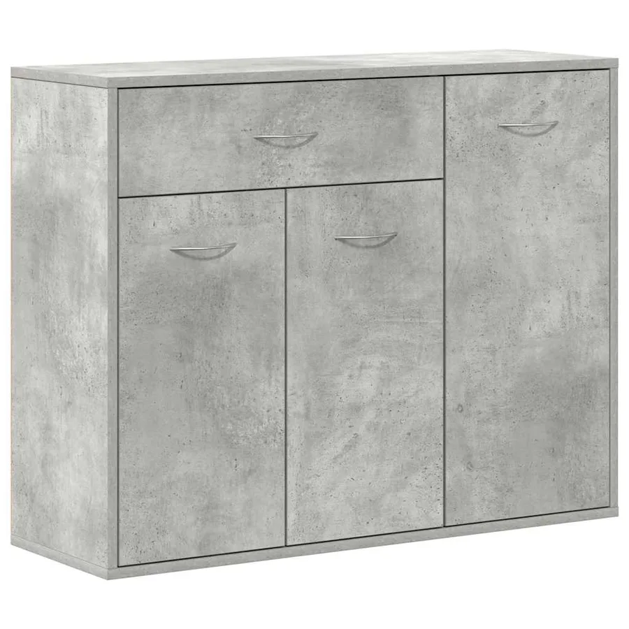Buffet Gris béton 88x30x70 cm Bois d'ingénierie - 2