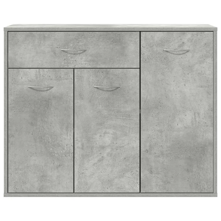Buffet Gris béton 88x30x70 cm Bois d'ingénierie - 7