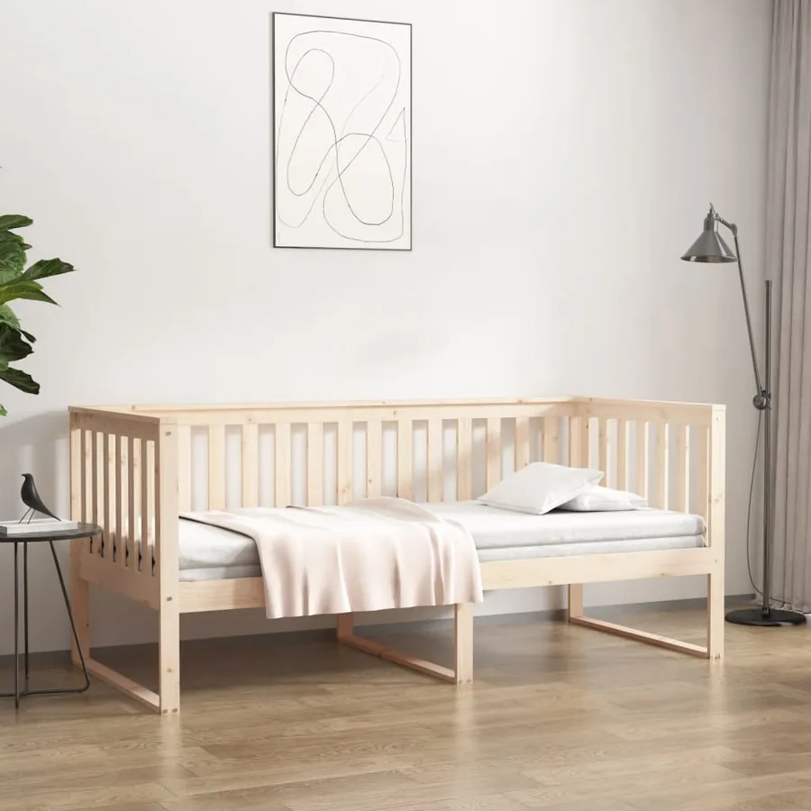 Lit de jour sans matelas 90x200 cm bois de pin massif