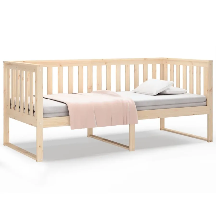 Lit de jour sans matelas 90x200 cm bois de pin massif - 2