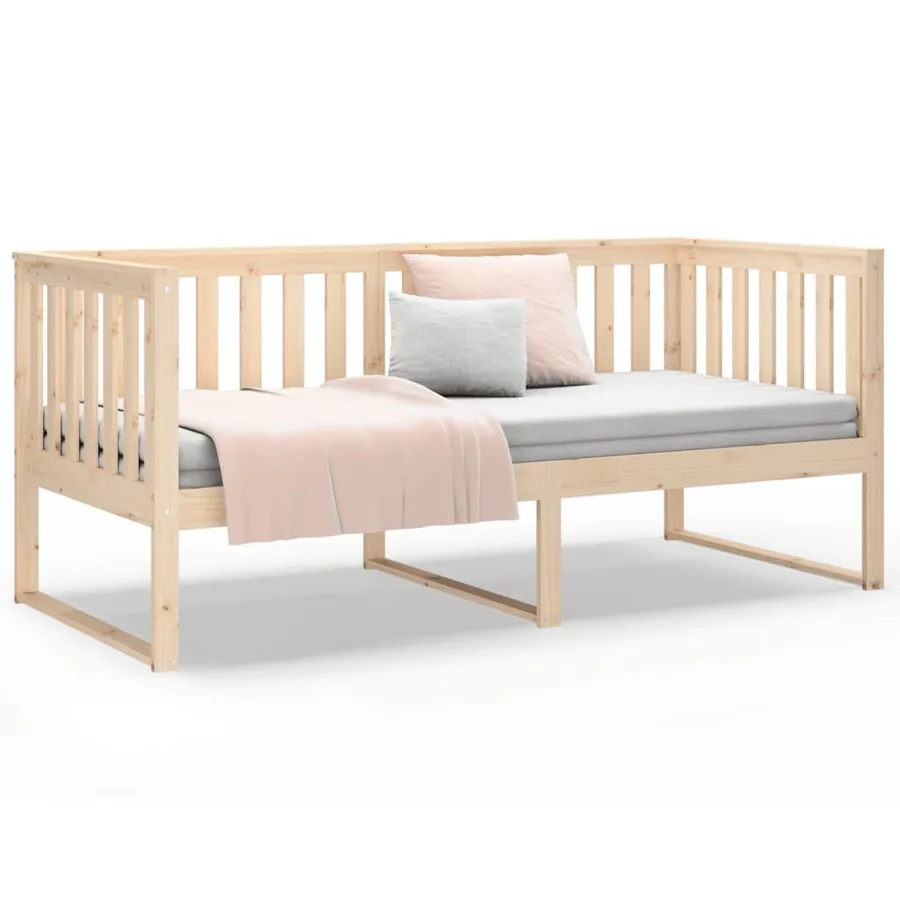 Lit de jour sans matelas 90x200 cm bois de pin massif - 5