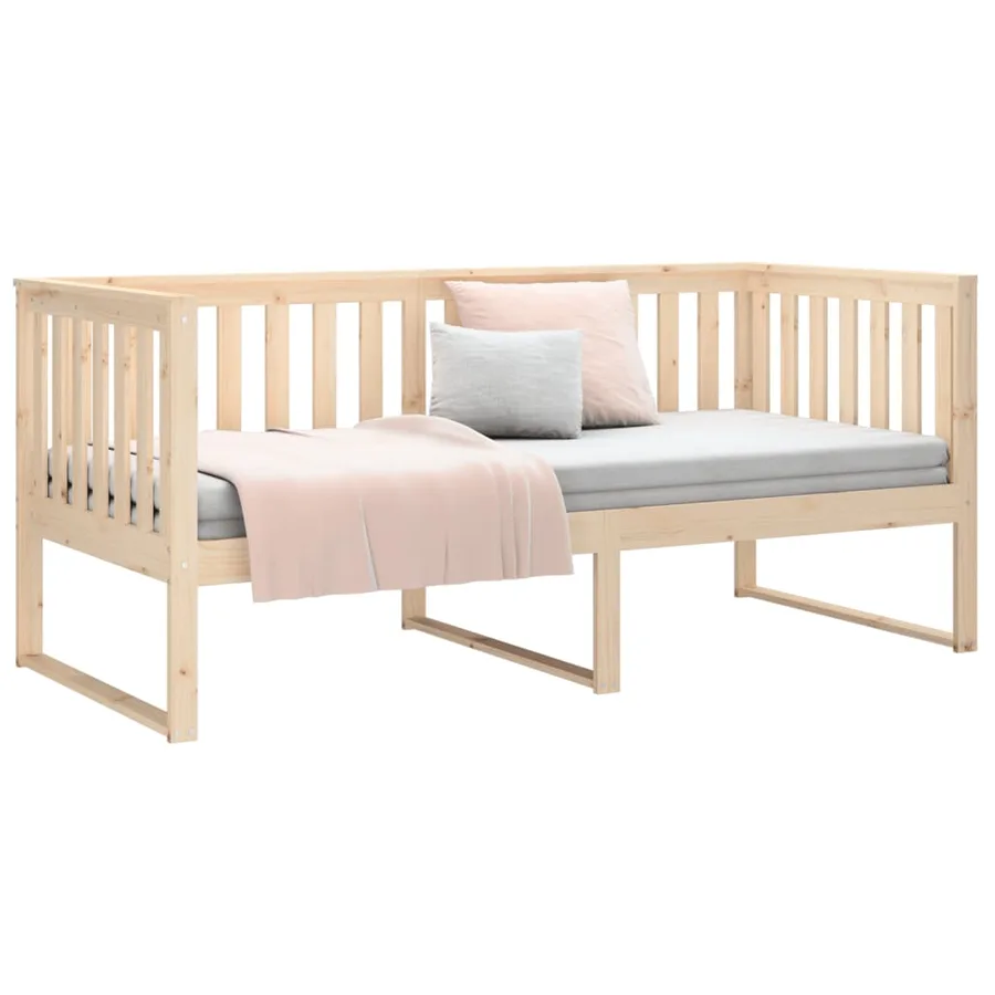 Lit de jour sans matelas 90x200 cm bois de pin massif - 6