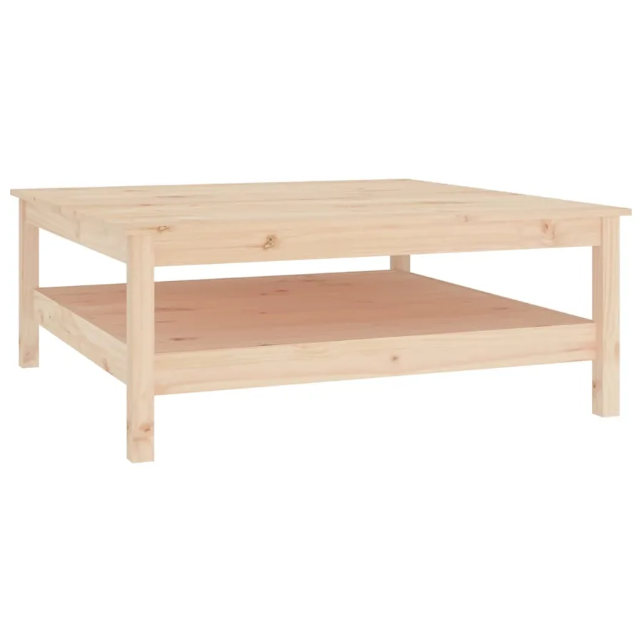 Table basse 100x100x40 cm Bois de pin massif - 2