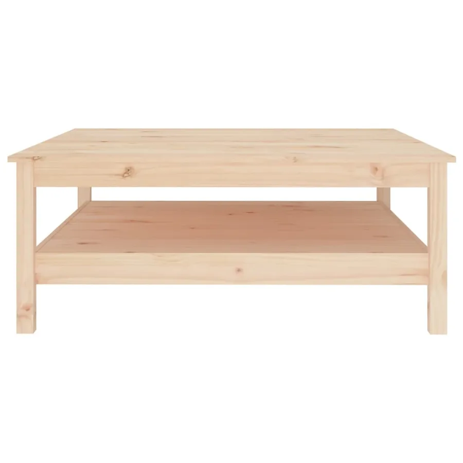 Table basse 100x100x40 cm Bois de pin massif - 3