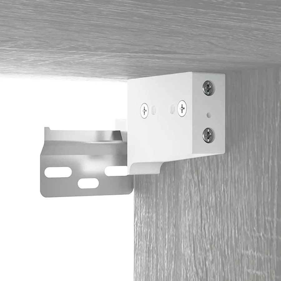 Armoire à miroir avec LED Sonoma gris 76x15x55 cm - 10