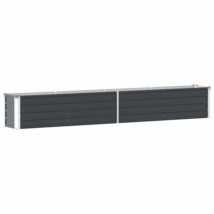 Lit surélevé de jardin Acier galvanisé 320x40x45 cm Anthracite - 2