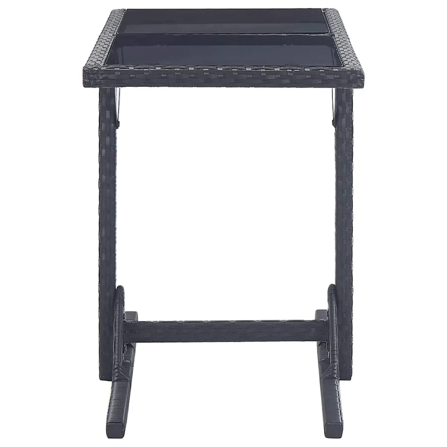Ensemble à manger de jardin 3 pcs Noir - 10