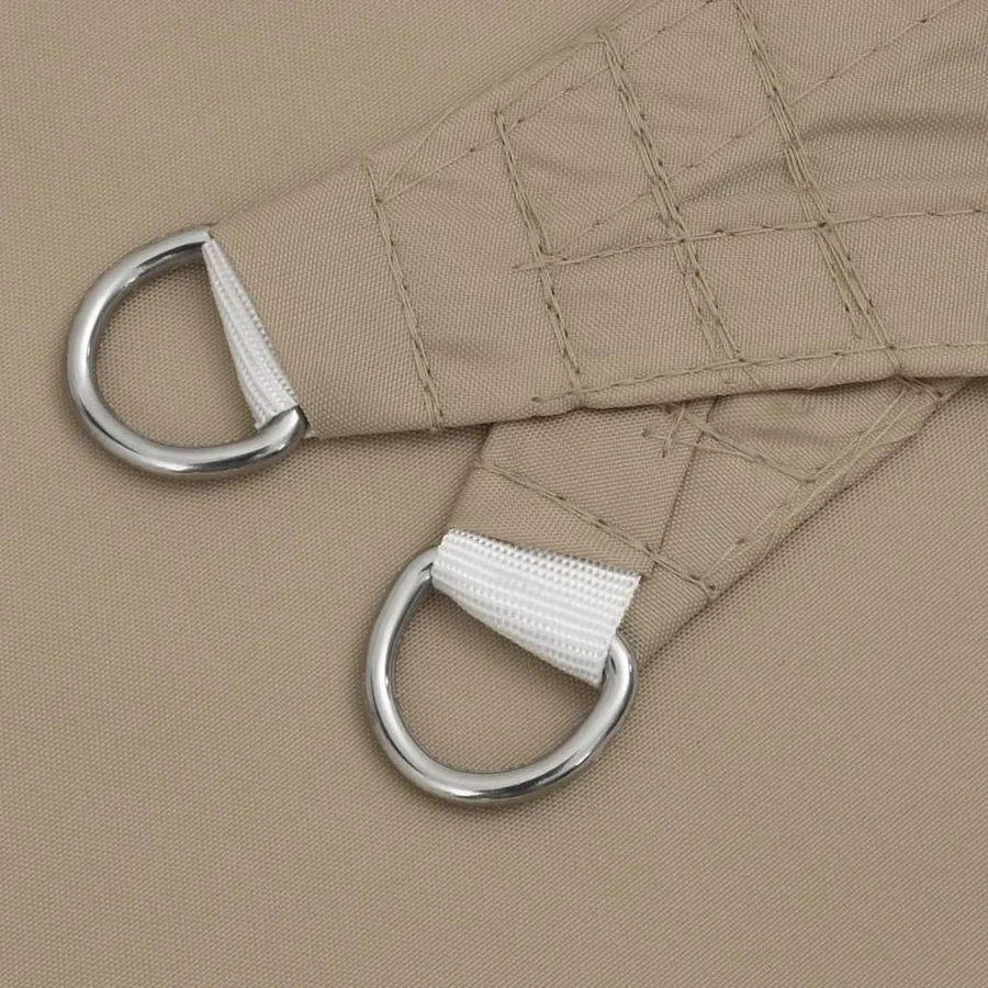 Voile de parasol tissu oxford triangulaire 3x3x4,24 m taupe - 6