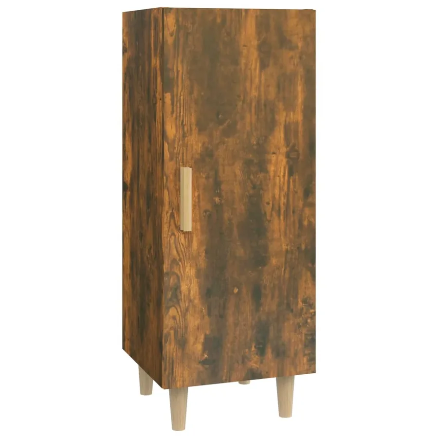 Buffet Chêne fumé 34,5x34x90 cm Bois d'ingénierie - 2
