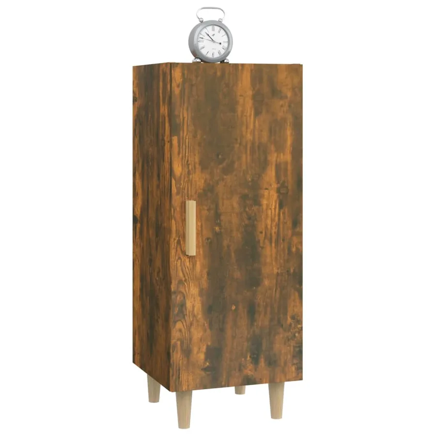 Buffet Chêne fumé 34,5x34x90 cm Bois d'ingénierie - 5