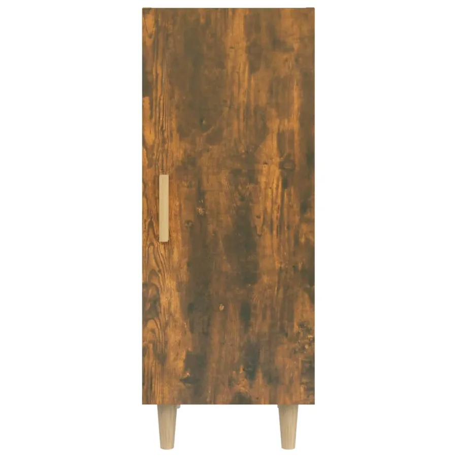 Buffet Chêne fumé 34,5x34x90 cm Bois d'ingénierie - 6
