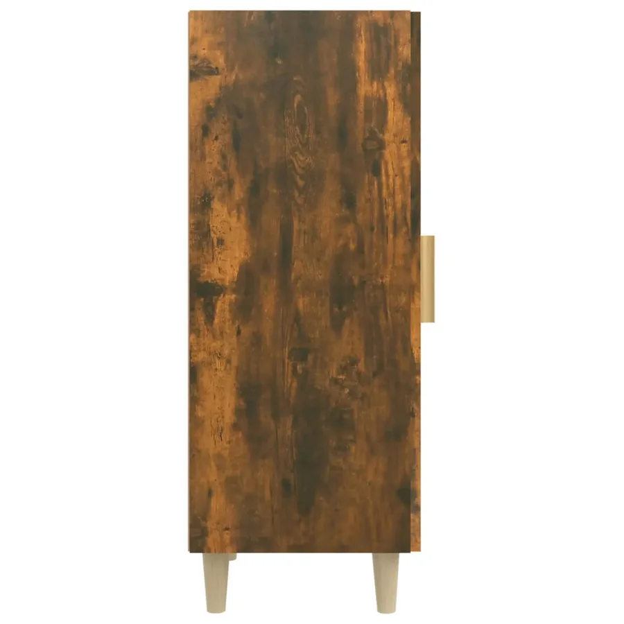 Buffet Chêne fumé 34,5x34x90 cm Bois d'ingénierie - 8