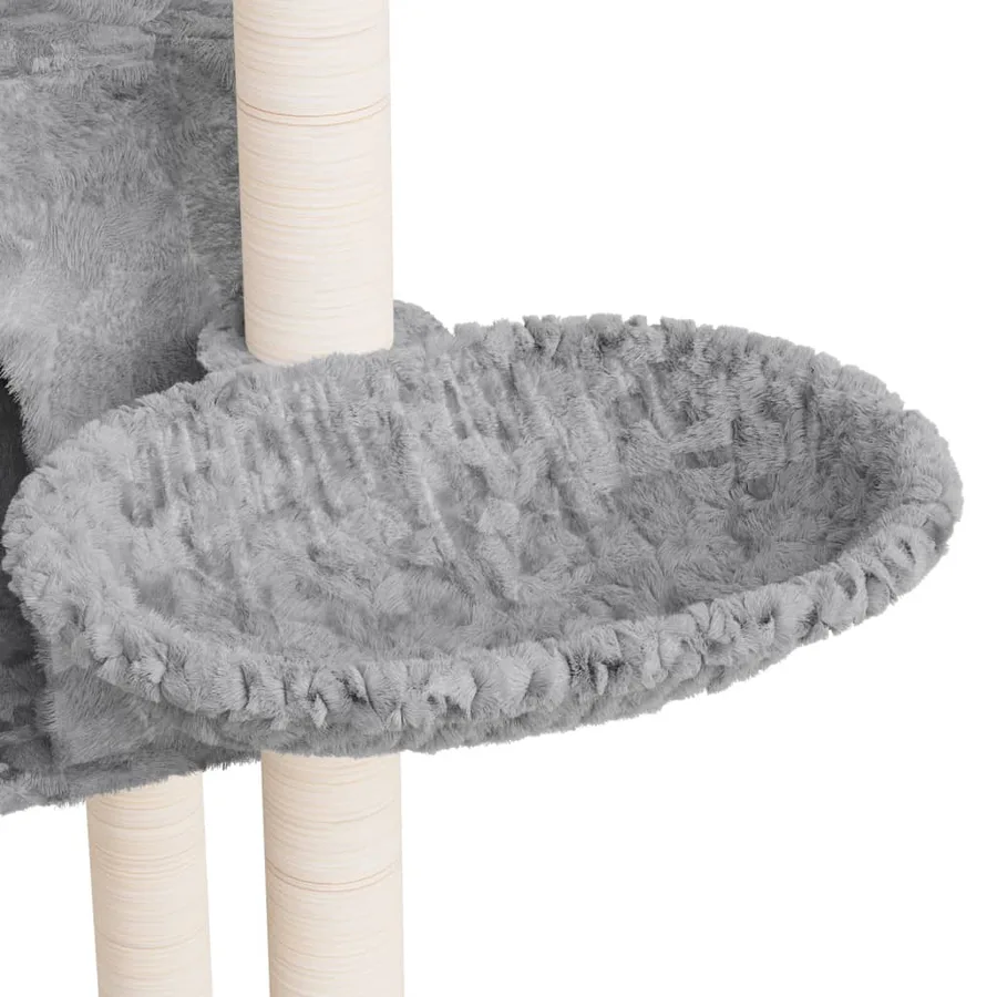 Arbre à chat avec griffoirs en sisal Gris clair 108,5 cm - 7