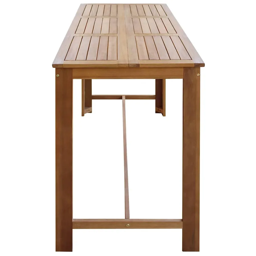 Table de bar Bois d'acacia massif 150x70x105 cm - 5