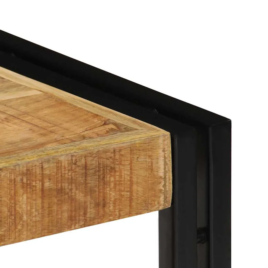 Meuble TV 90x30x40 cm Bois de manguier massif - 5