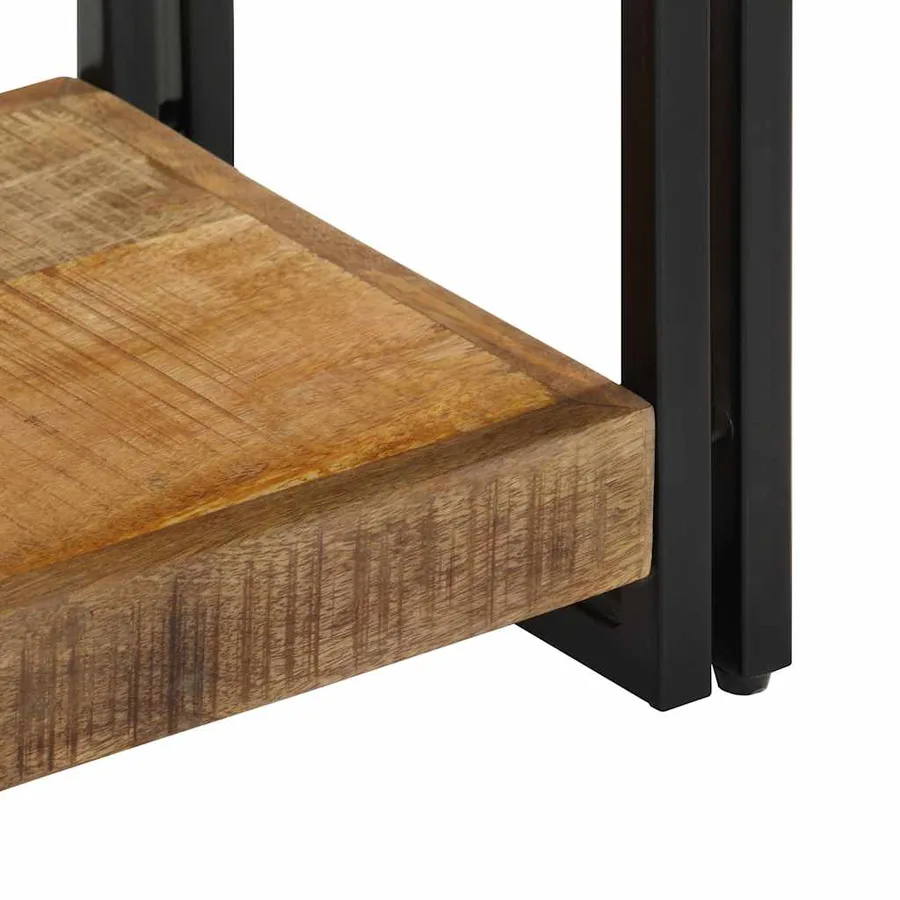 Meuble TV 90x30x40 cm Bois de manguier massif - 6