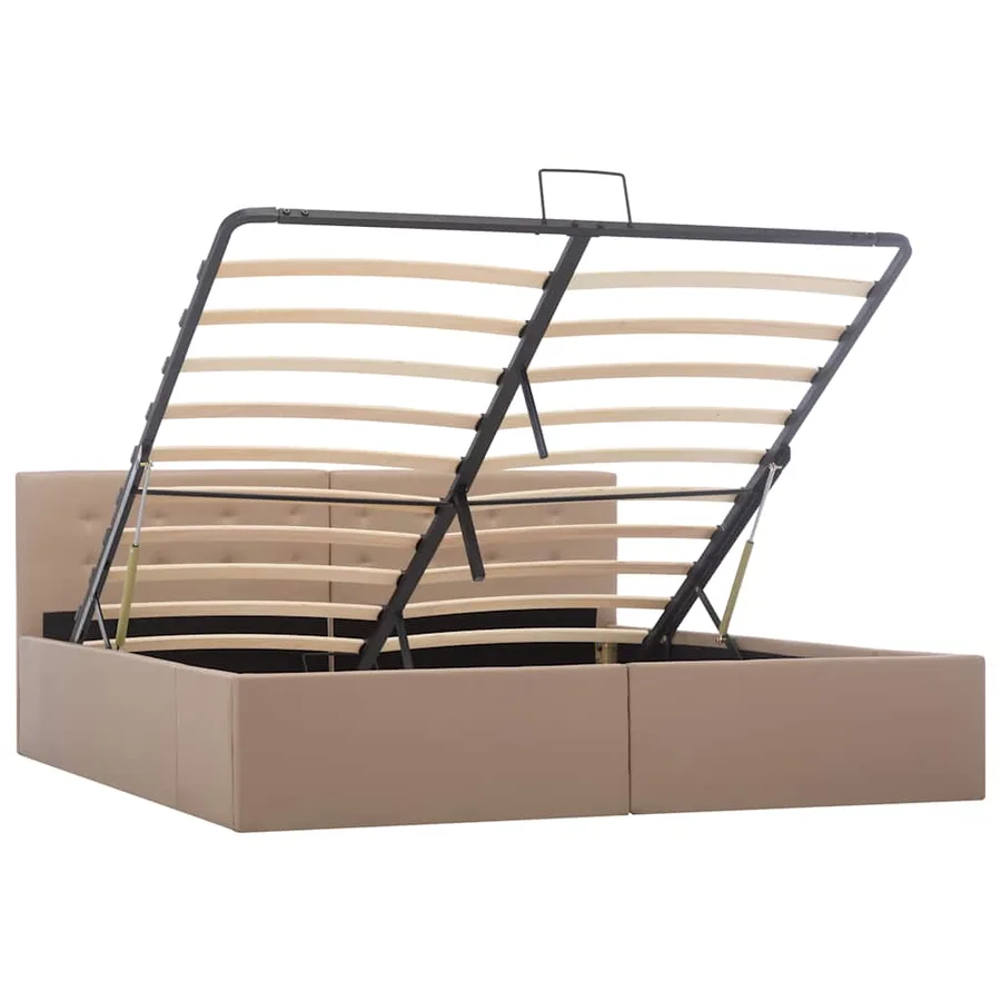Cadre de lit avec rangement hydraulique Similicuir 160x200 cm - 2