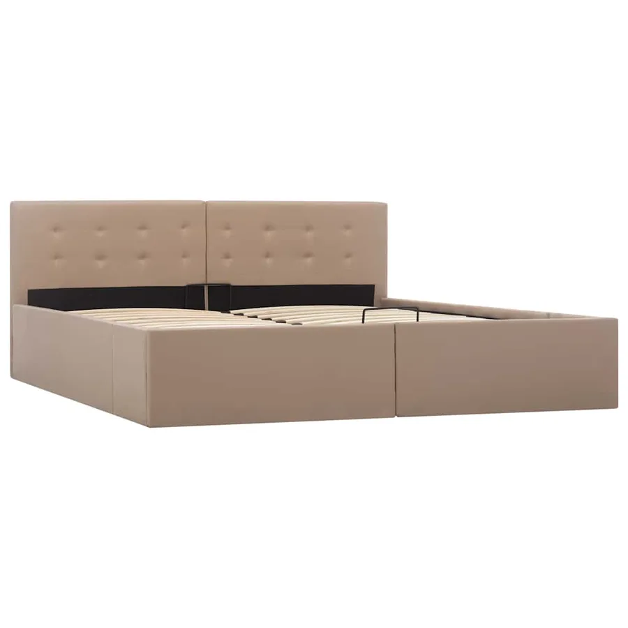 Cadre de lit avec rangement hydraulique Similicuir 160x200 cm - 3
