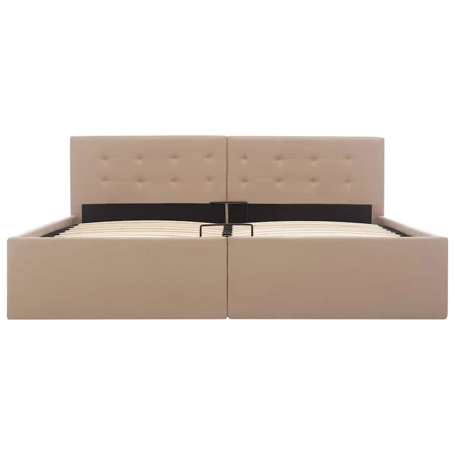 Cadre de lit avec rangement hydraulique Similicuir 160x200 cm - 4