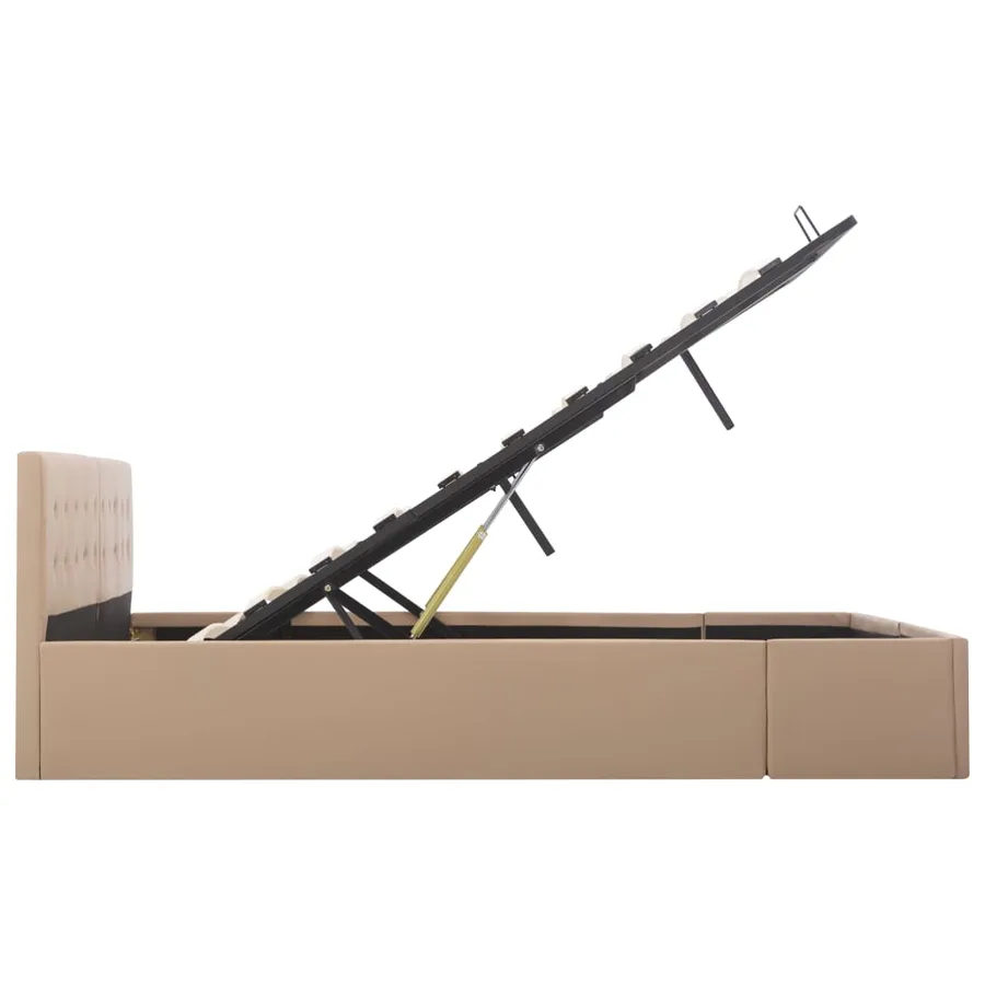 Cadre de lit avec rangement hydraulique Similicuir 160x200 cm - 6