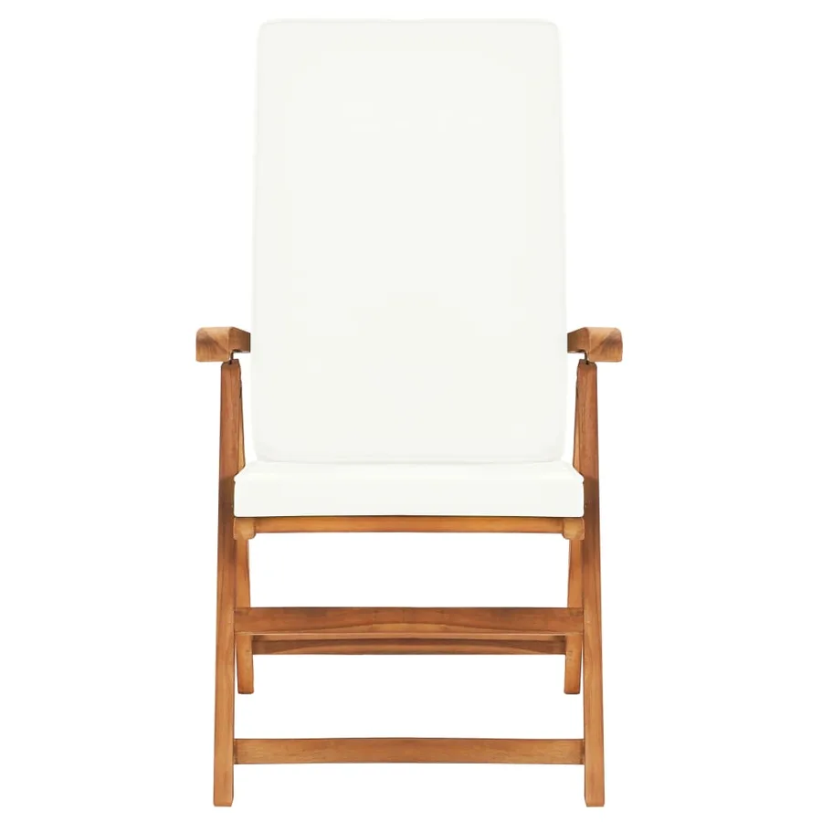 Ensemble à manger de jardin 9 pcs coussins Bois de teck massif - 8