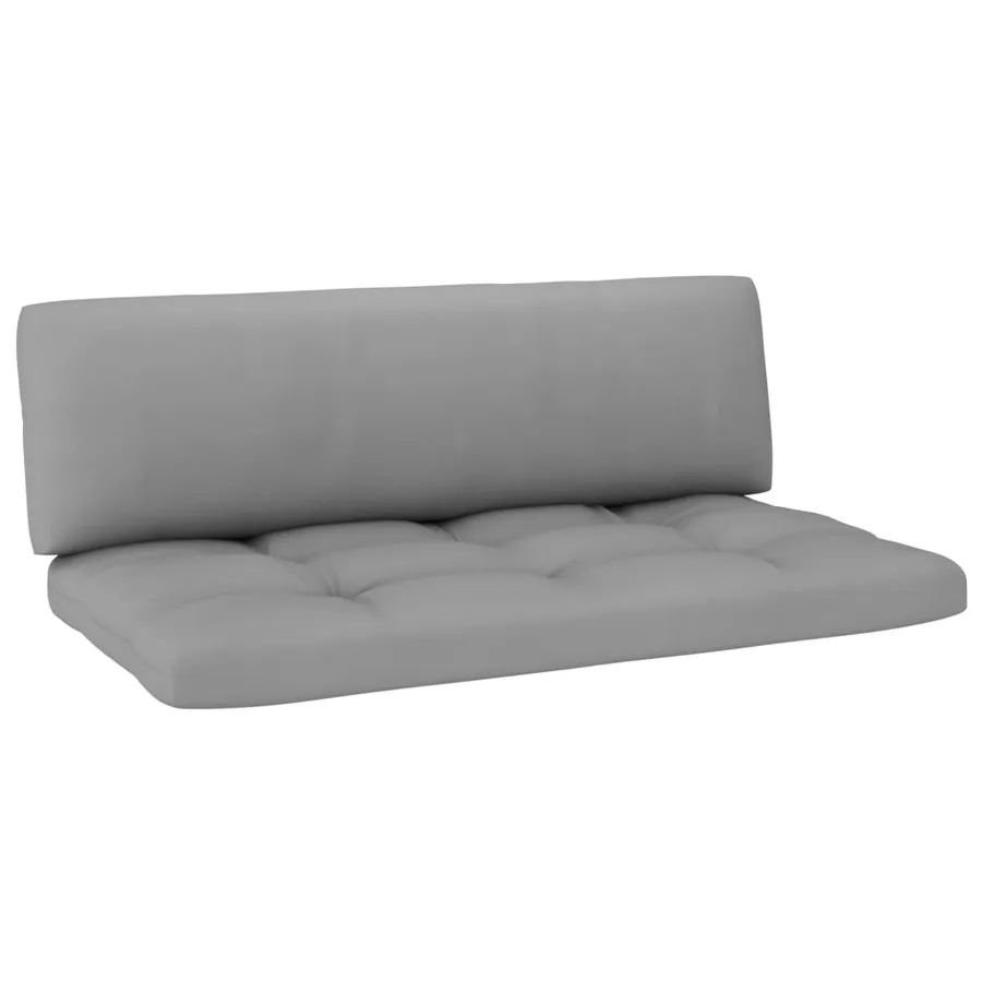 Canapé central palette de jardin Blanc Bois de pin imprégné - 5