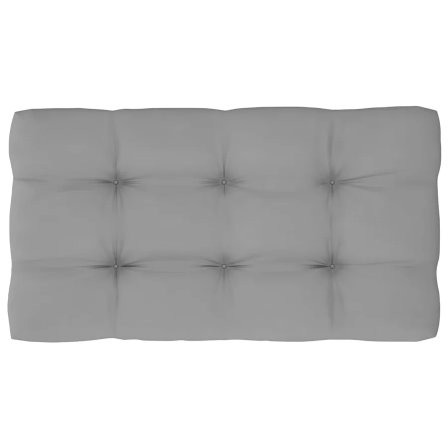 Canapé central palette de jardin Blanc Bois de pin imprégné - 8