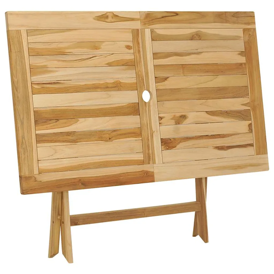 Ensemble à manger d'extérieur 5pcs Bois solide de teck - 5