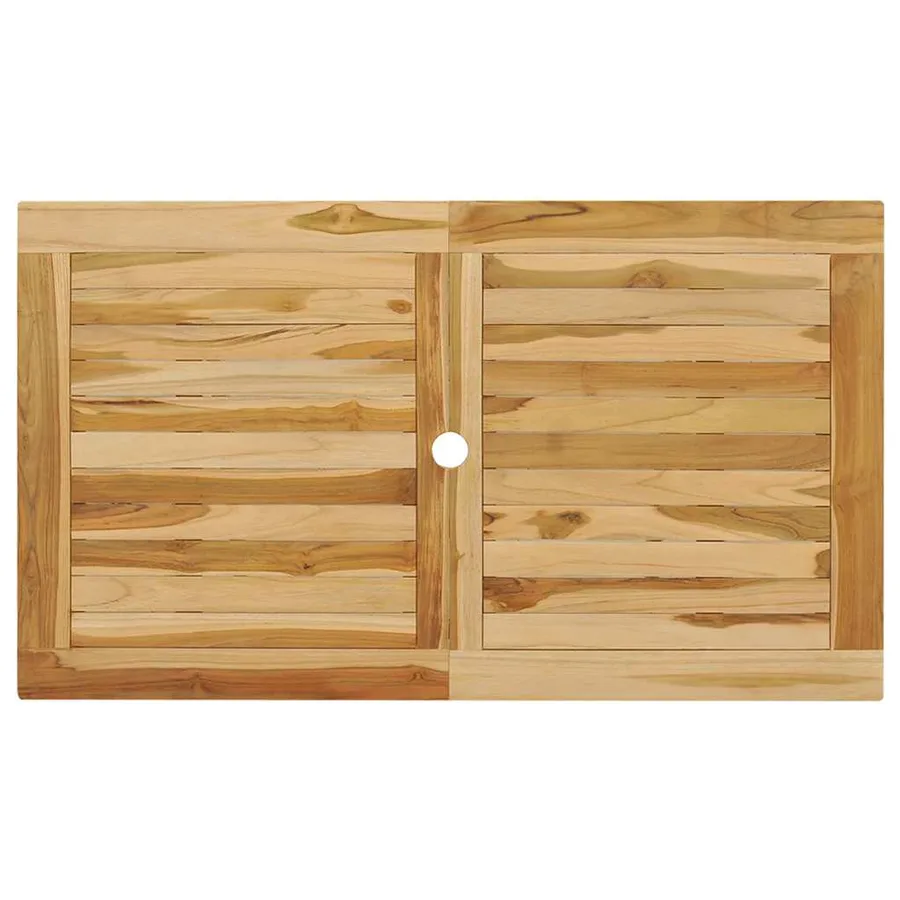 Ensemble à manger d'extérieur 5pcs Bois solide de teck - 6