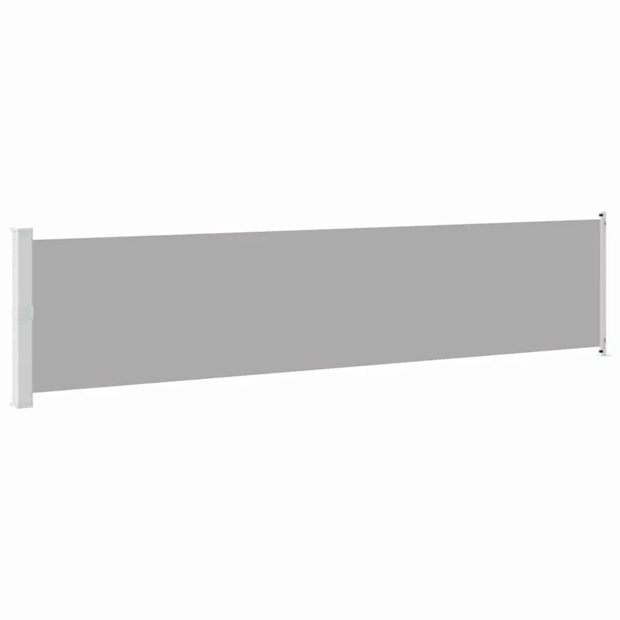 Auvent latéral rétractable de patio 140x600 cm Gris - 2