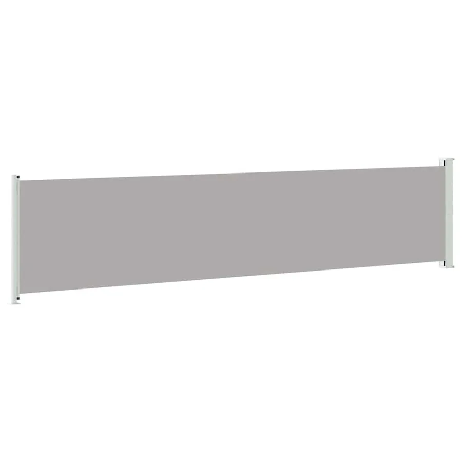 Auvent latéral rétractable de patio 140x600 cm Gris - 7