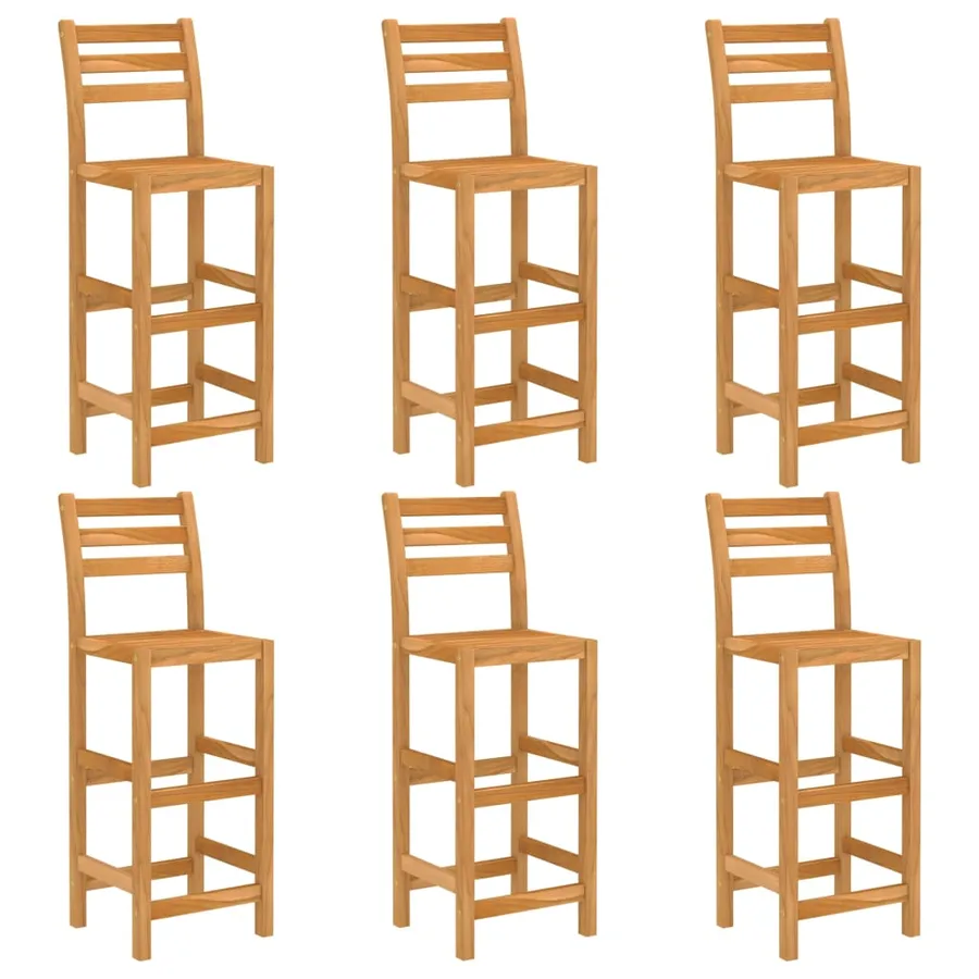 Ensemble de bar d'extérieur 7 pcs Bois d'acacia massif - 4