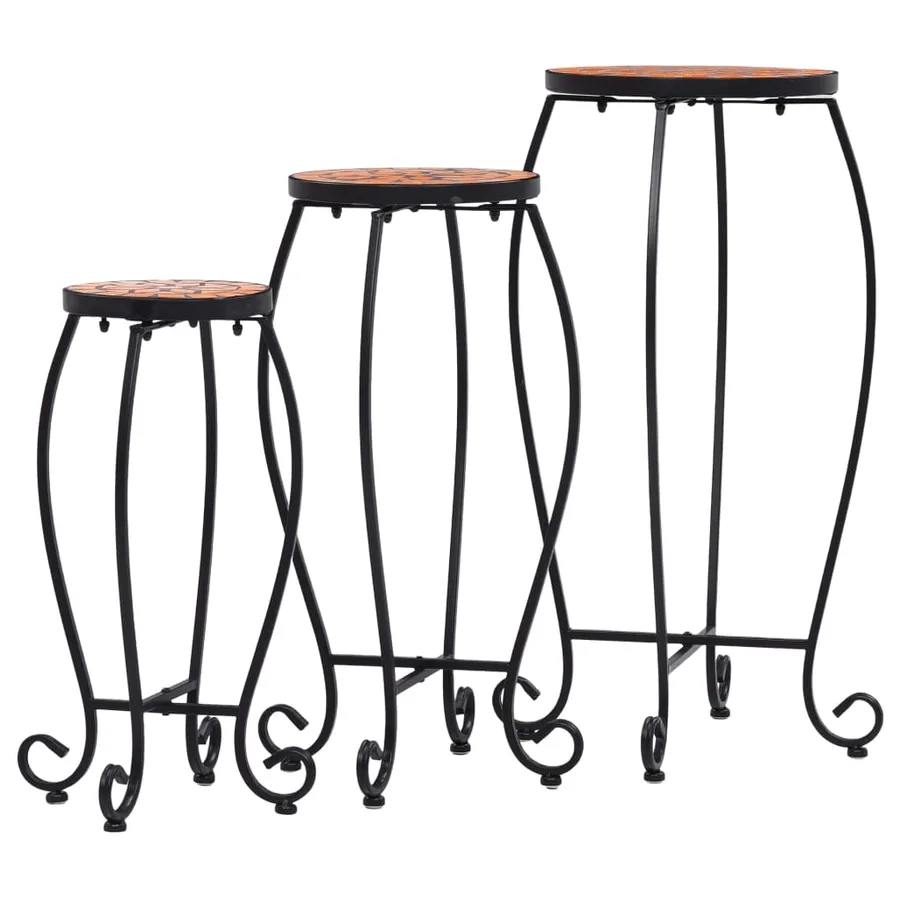 Tables mosaïque 3 pcs Terre cuite Céramique - 2