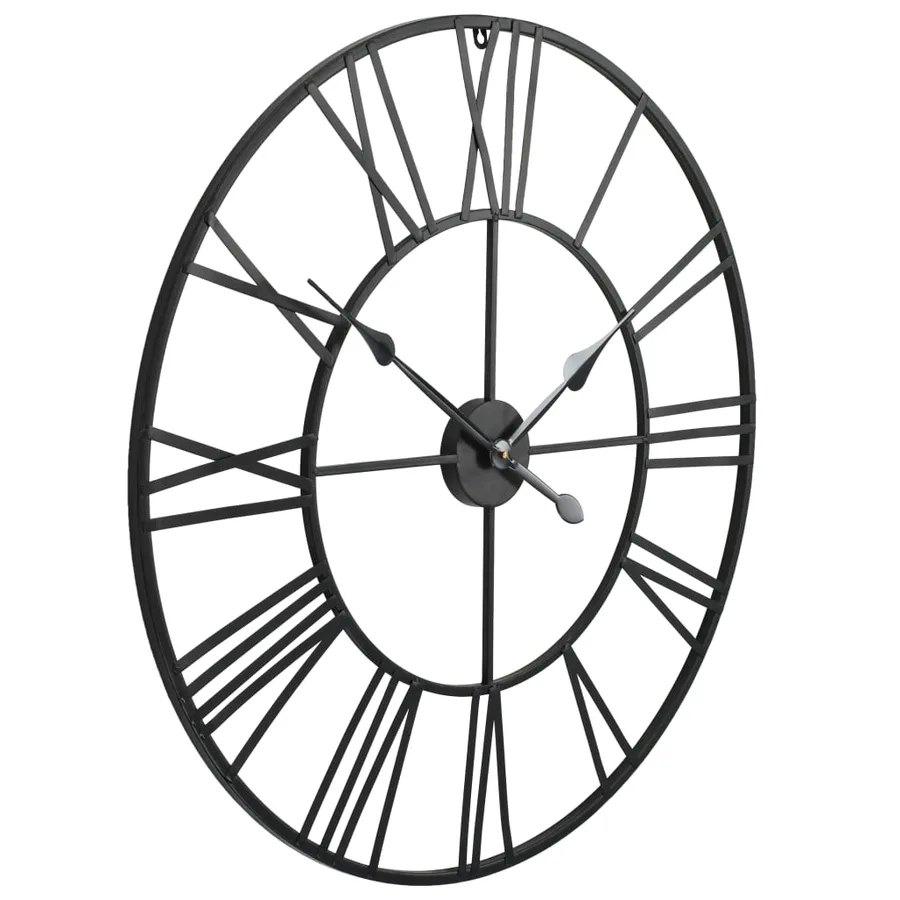 Horloge murale vintage avec mouvement à quartz Métal 80 cm XXL - 3