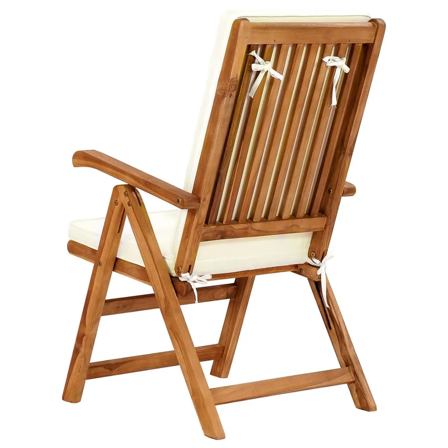 Ensemble à manger de jardin 9 pcs coussins Bois de teck massif - 7
