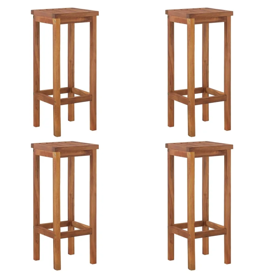 Ensemble de bar de jardin 5 pcs bois d'acacia solide - 5